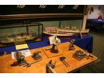 Part of the Judges display with two models from Colin Bishop and a Brazilian ironclad from Steve Kirby